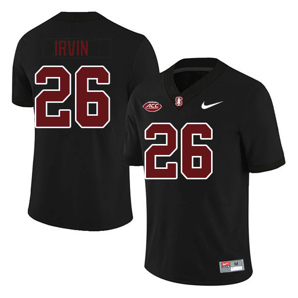 Men #26 Sedrick Irvin Stanford Cardinal 2024 ACC Conference College Football Jerseys Stitched-Black